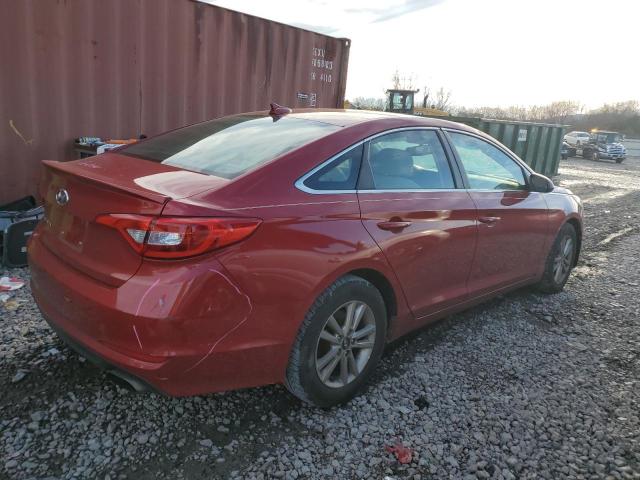 5NPE24AF4HH440134 - 2017 HYUNDAI SONATA SE RED photo 3