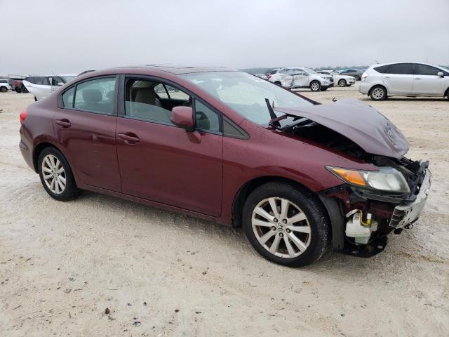 2HGFB2F9XCH591798 - 2012 HONDA CIVIC EXL Բորդո լուսանկար 4