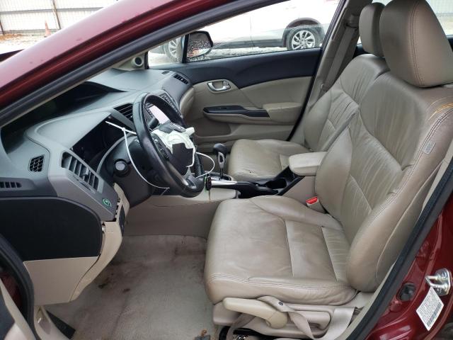 2HGFB2F9XCH591798 - 2012 HONDA CIVIC EXL Բորդո լուսանկար 7