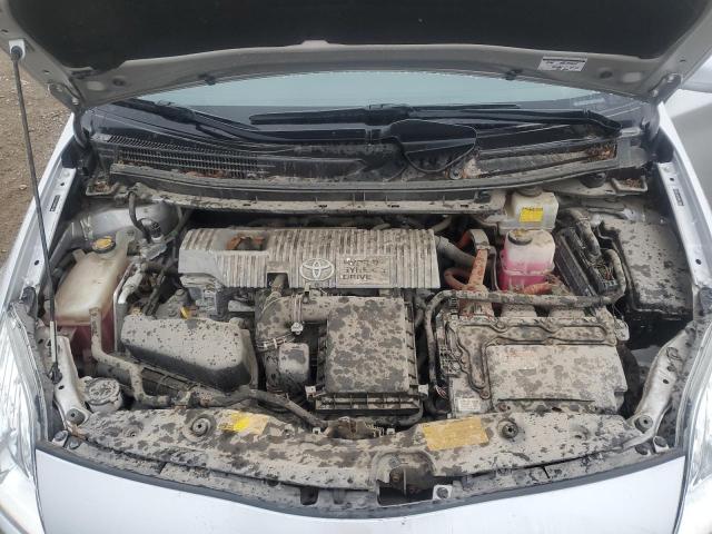 JTDKN3DU4C1539065 - 2012 TOYOTA PRIUS SILVER photo 11