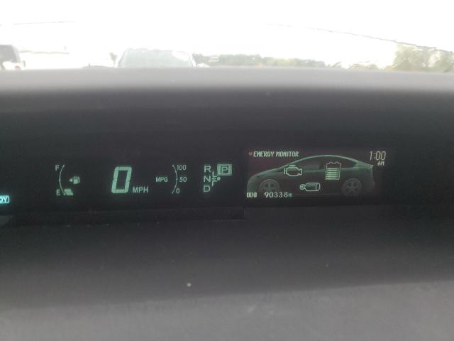 JTDKN3DU4C1539065 - 2012 TOYOTA PRIUS SILVER photo 9