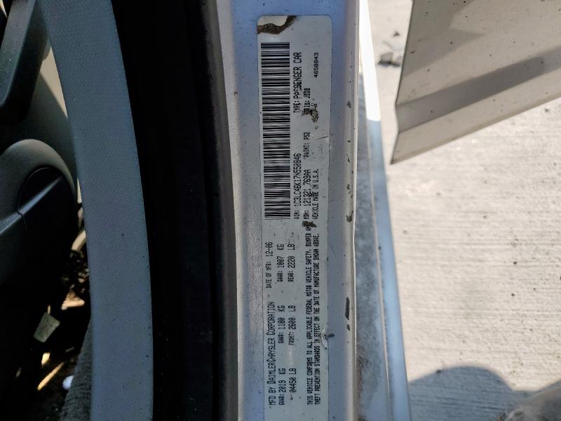 1C3LC46K17N550846 - 2007 CHRYSLER SEBRING ვერცხლისფერი ფოტო 13