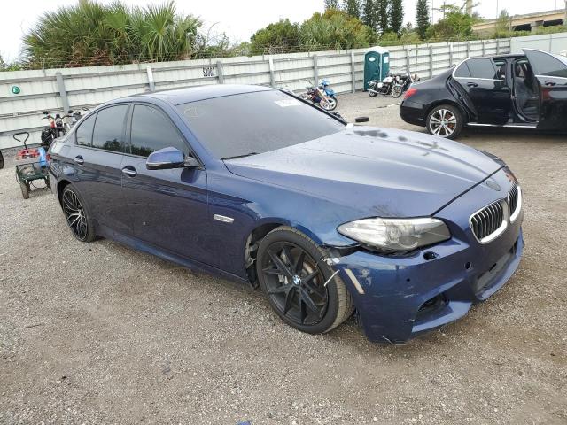 WBA5B1C55FG128454 - 2015 BMW 535 I BLUE photo 4