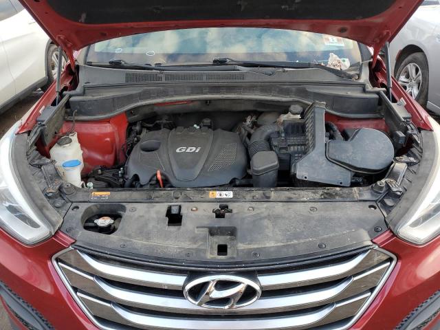 5XYZTDLB3FG260866 - 2015 HYUNDAI SANTA FE S RED photo 11