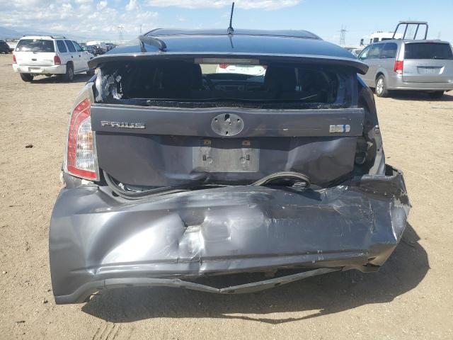 JTDKN3DU7F1947452 - 2015 TOYOTA PRIUS CHARCOAL photo 6