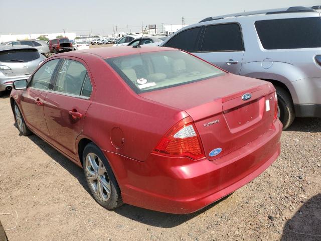 3FAHP0HA3CR420843 - 2012 FORD FUSION SE RED photo 2