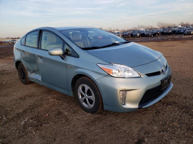 JTDKN3DU2D1702085 - 2013 TOYOTA PRIUS TURQUOISE photo 4