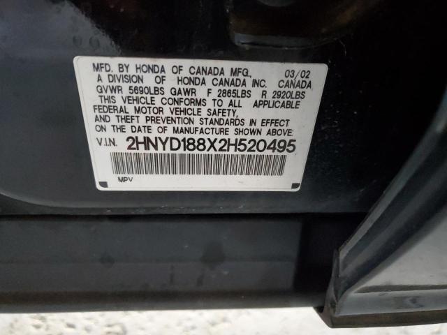 2HNYD188X2H520495 - 2002 ACURA MDX TOURING Qara foto 14