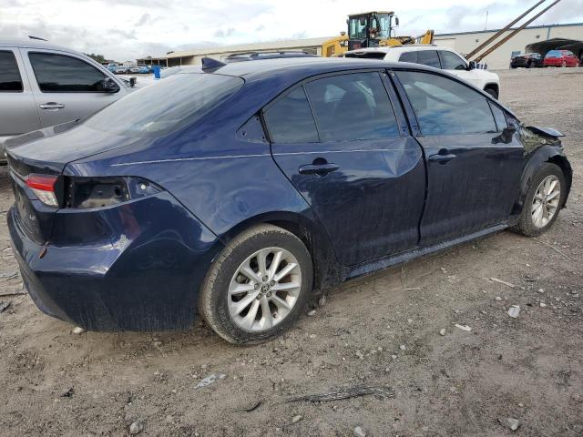5YFVPMAE8MP195232 - 2021 TOYOTA COROLLA LE Синій фото 3