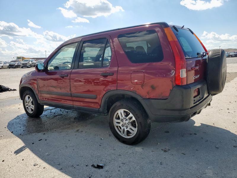 JHLRD78824C035760 - 2004 HONDA CR-V EX BURGUNDY photo 2