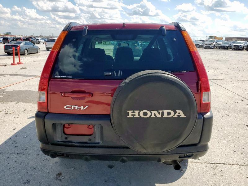 JHLRD78824C035760 - 2004 HONDA CR-V EX BURGUNDY photo 6