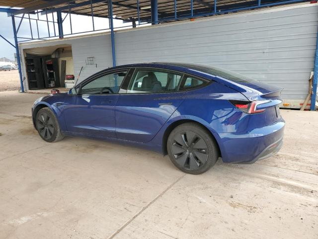 5YJ3E1EA1SF907138 - 2025 TESLA MODEL 3 Azul foto 2
