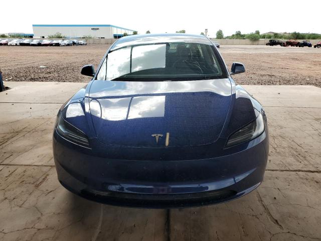 5YJ3E1EA1SF907138 - 2025 TESLA MODEL 3 Azul foto 5