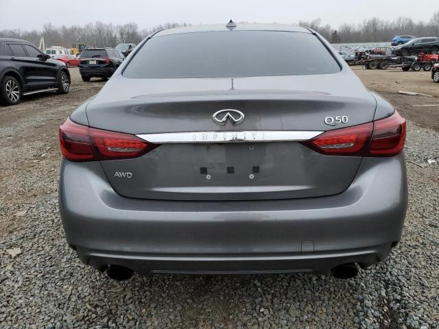 JN1EV7AR7JM439884 - 2018 INFINITI Q50 LUXE GRAY photo 6