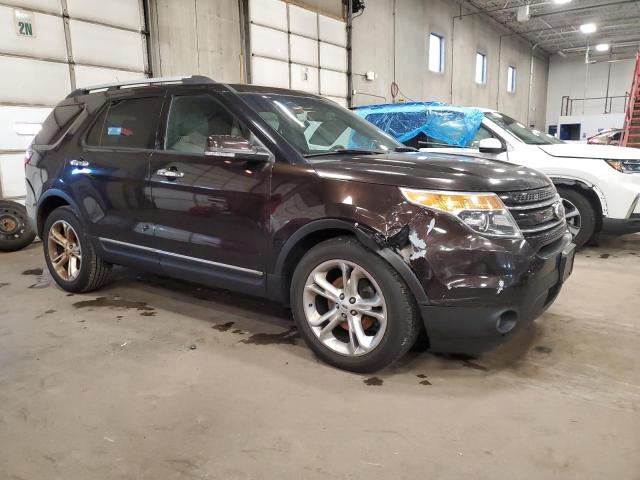 1FM5K7F92DGA12528 - 2013 FORD EXPLORER LIMITED BROWN photo 4