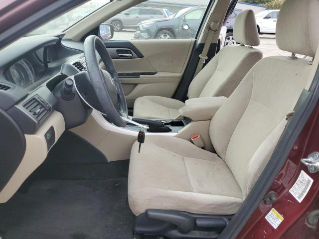1HGCR2F31DA123789 - 2013 HONDA ACCORD LX BURGUNDY photo 7