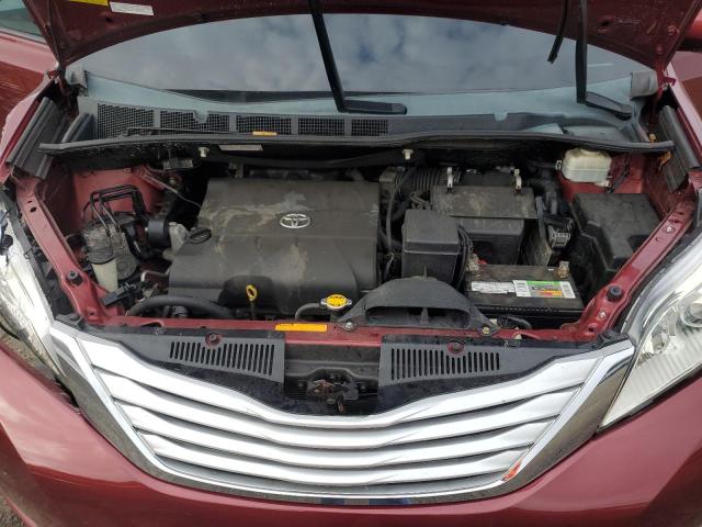 5TDDK3DC9ES081943 - 2014 TOYOTA SIENNA XLE BURGUNDY photo 12