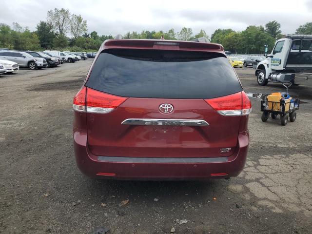 5TDDK3DC9ES081943 - 2014 TOYOTA SIENNA XLE BURGUNDY photo 6