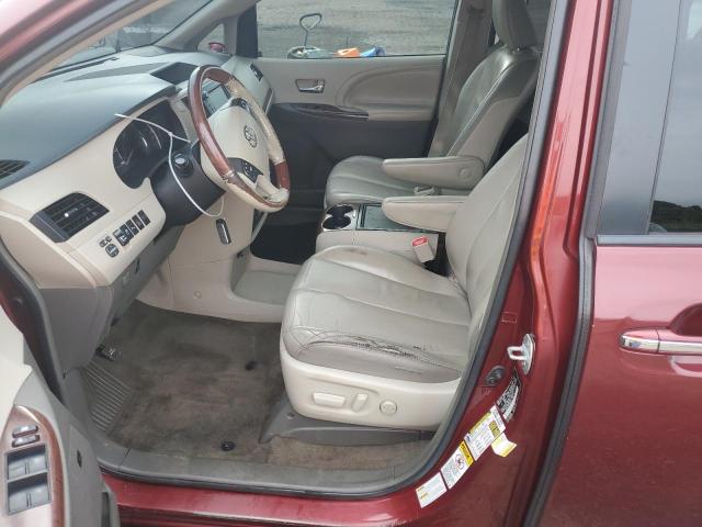 5TDDK3DC9ES081943 - 2014 TOYOTA SIENNA XLE BURGUNDY photo 7