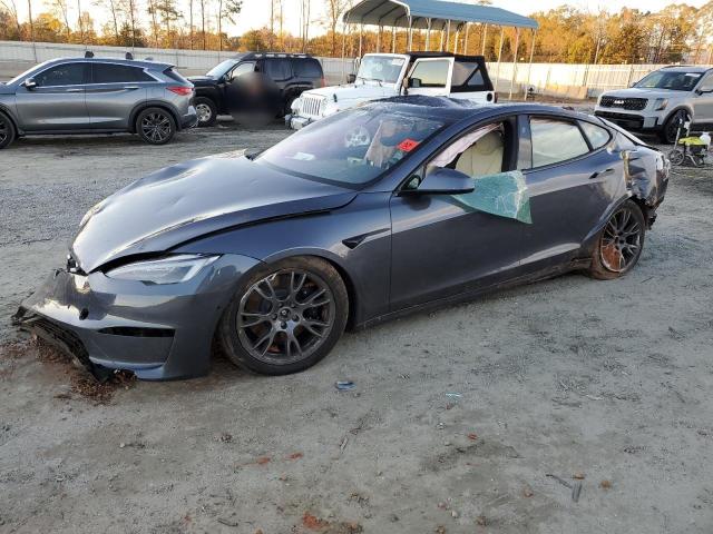 5YJSA1E52MF443404 - 2021 TESLA MODEL S BLUE photo 1
