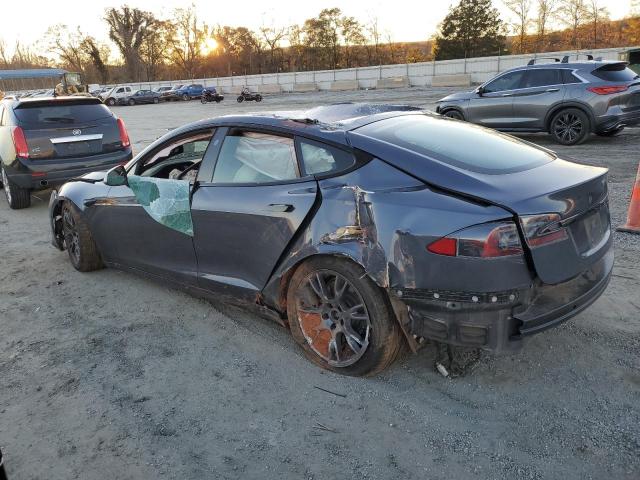 5YJSA1E52MF443404 - 2021 TESLA MODEL S BLUE photo 2