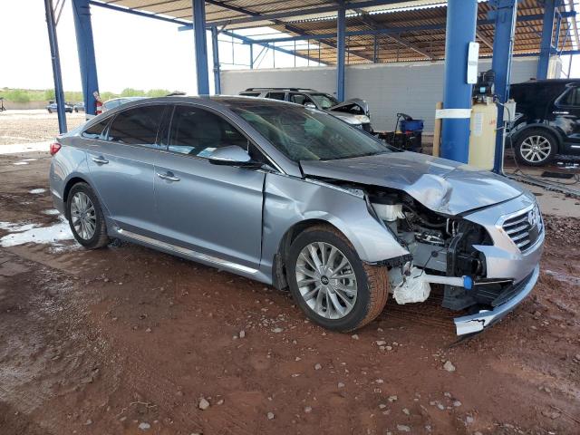 5NPE34AF9FH193820 - 2015 HYUNDAI SONATA SPORT SILVER photo 4