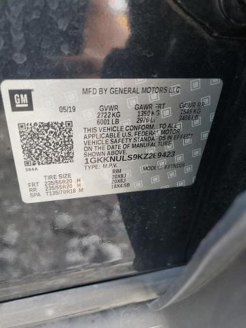 1GKKNULS9KZ269423 - 2019 GMC ACADIA SLT-1 Черный фото 14