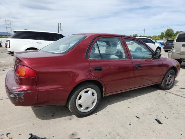 1NXBR12E3YZ357038 - 2000 TOYOTA COROLLA VE MAROON photo 3