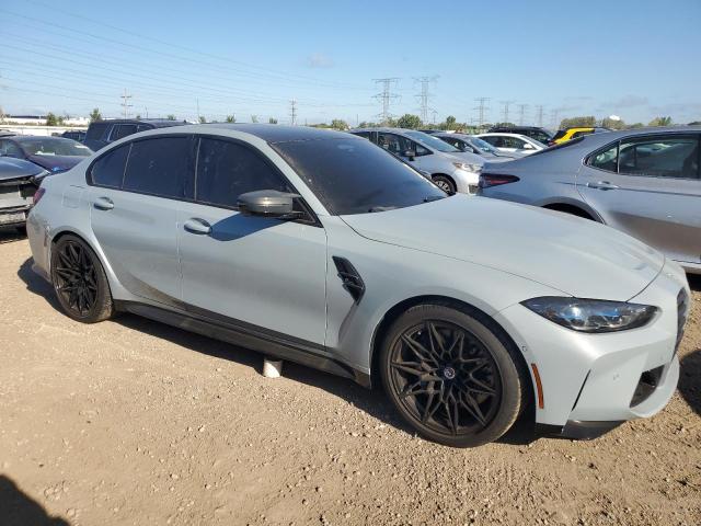 WBS43AY07PFN33546 - 2023 BMW M3 COMPETITION GRAY photo 4