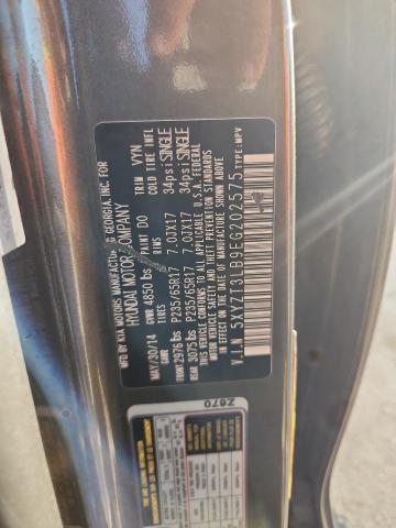 5XYZT3LB9EG202575 - 2014 HYUNDAI SANTA FE S ნაცრისფერი ფოტო 13