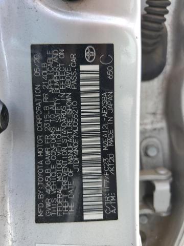 JTDP4MCE7MJ055210 - 2021 TOYOTA COROLLA SE 银色 照片 12