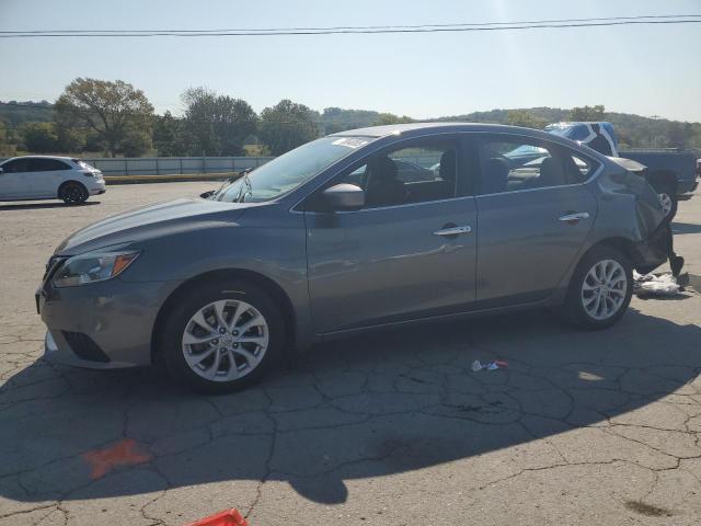 3N1AB7AP0KY219958 - 2019 NISSAN SENTRA S GRAY photo 2