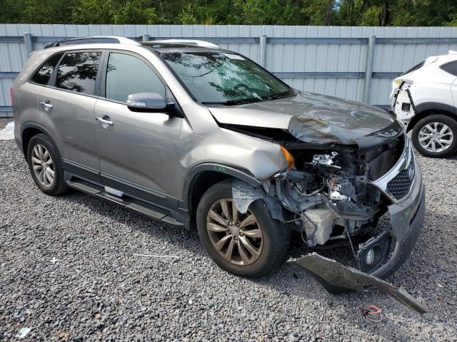 5XYKU4A22BG123574 - 2011 KIA SORENTO EX 灰色 照片 4