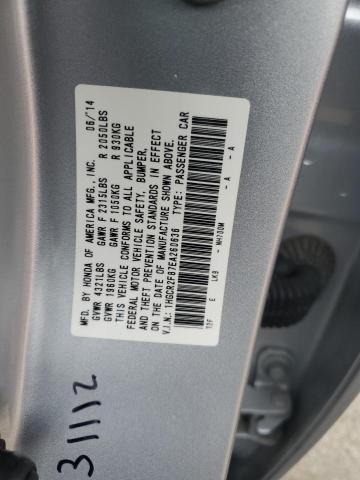 1HGCR2F87EA260636 - 2014 HONDA ACCORD EXL SILVER photo 12