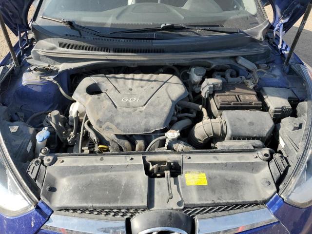 KMHTC6AD1FU220947 - 2014 HYUNDAI VELOSTER BLUE photo 11