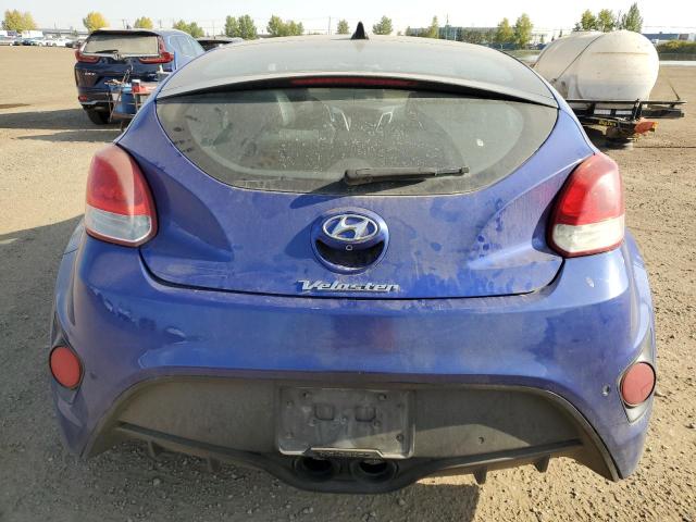 KMHTC6AD1FU220947 - 2014 HYUNDAI VELOSTER BLUE photo 6
