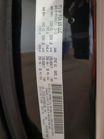 2C4RC1BG7KR651262 - 2019 CHRYSLER PACIFICA TOURING L أسود صورة 13