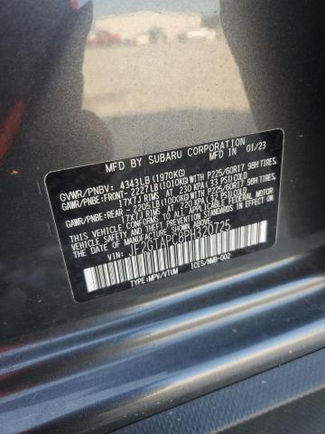 JF2GTAPC8PH320725 - 2023 SUBARU CROSSTREK PREMIUM ნაცრისფერი ფოტო 13