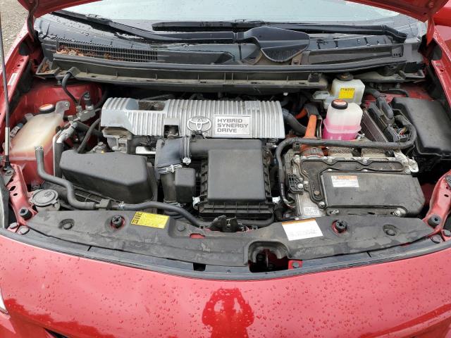 JTDKN3DU4F0451868 - 2015 TOYOTA PRIUS წითელი ფოტო 11
