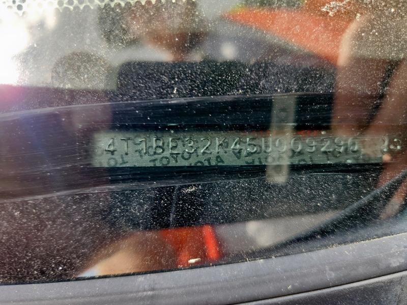 4T1BE32K45U009290 - 2005 TOYOTA CAMRY LE Gümüş foto 12