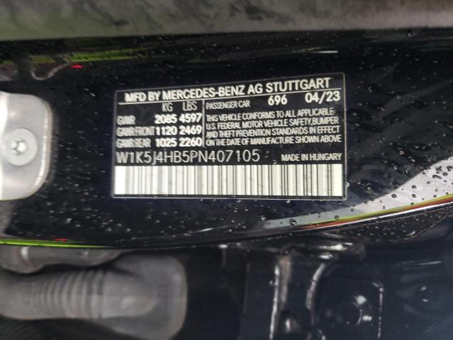 W1K5J4HB5PN407105 - 2023 MERCEDES-BENZ CLA 250 4MATIC BLACK photo 12