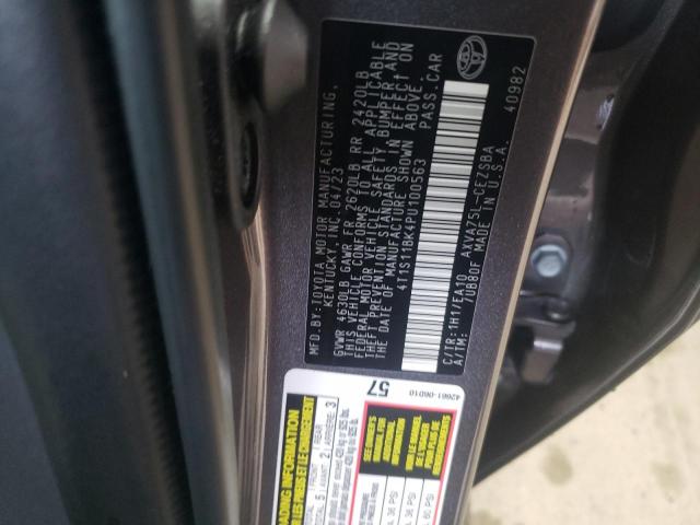 4T1S11BK4PU100563 - 2023 TOYOTA CAMRY SE NIGHT SHADE GRAY photo 12