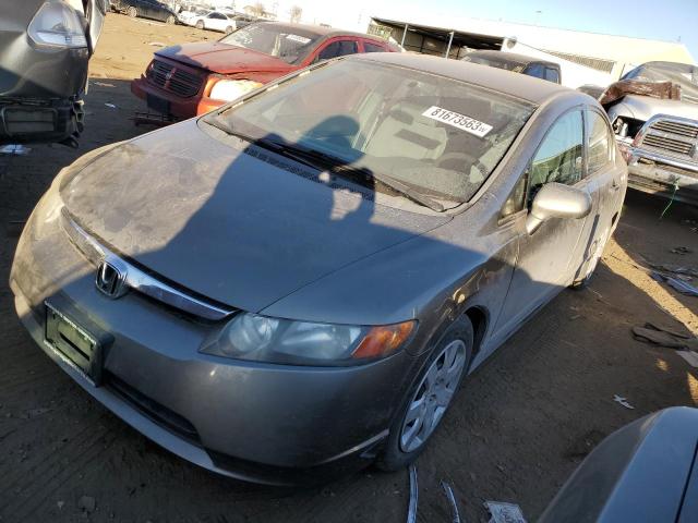 1HGFA16576L095987 - 2006 HONDA CIVIC LX GRAY photo 1