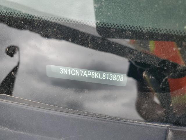 3N1CN7AP8KL813808 - 2019 NISSAN VERSA S 黑色 照片 12