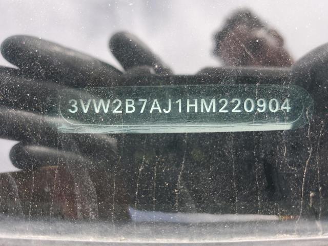 3VW2B7AJ1HM220904 - 2017 VOLKSWAGEN JETTA S Boz foto 12