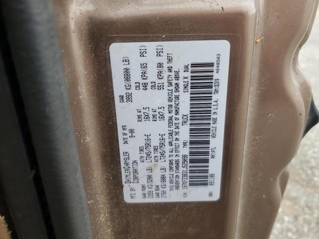 1B7KF23631J529098 - 2001 DODGE RAM 2500 Qəhvəyi foto 12