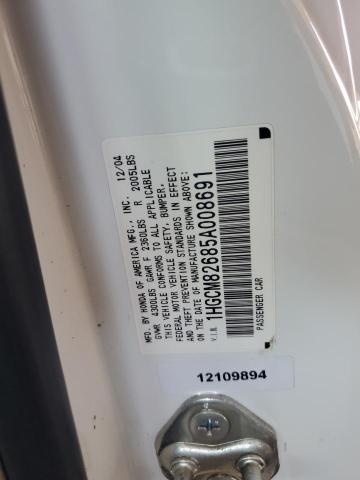 1HGCM82685A008691 - 2005 HONDA ACCORD EX Ağ foto 12
