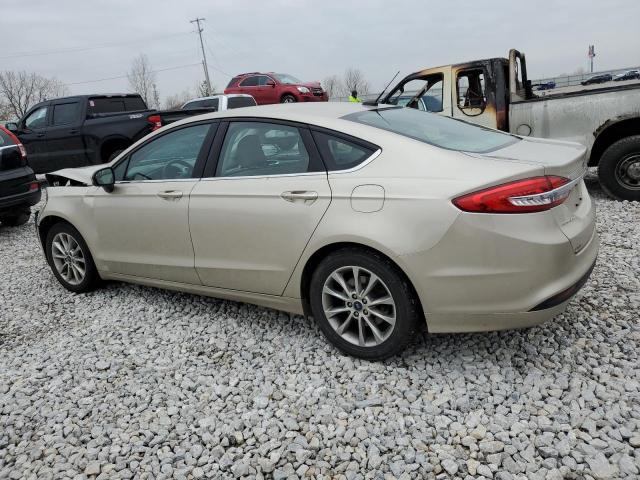 3FA6P0H77HR200270 - 2017 FORD FUSION SE TAN photo 2