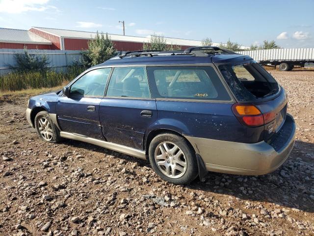 4S3BH675947638881 - 2004 SUBARU LEGACY OUTBACK AWP Bleu photo 2