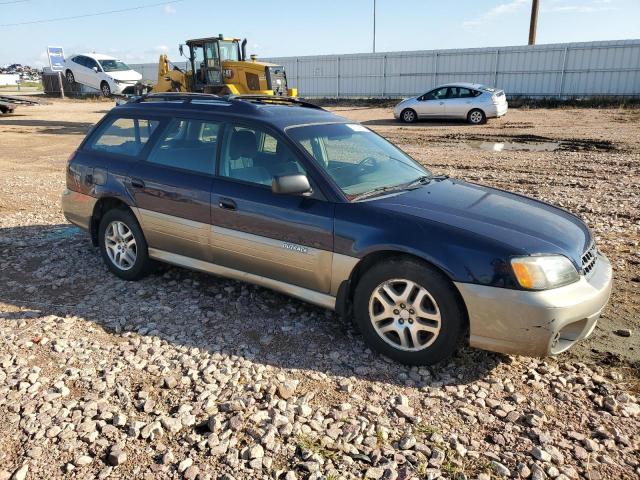 4S3BH675947638881 - 2004 SUBARU LEGACY OUTBACK AWP Bleu photo 4